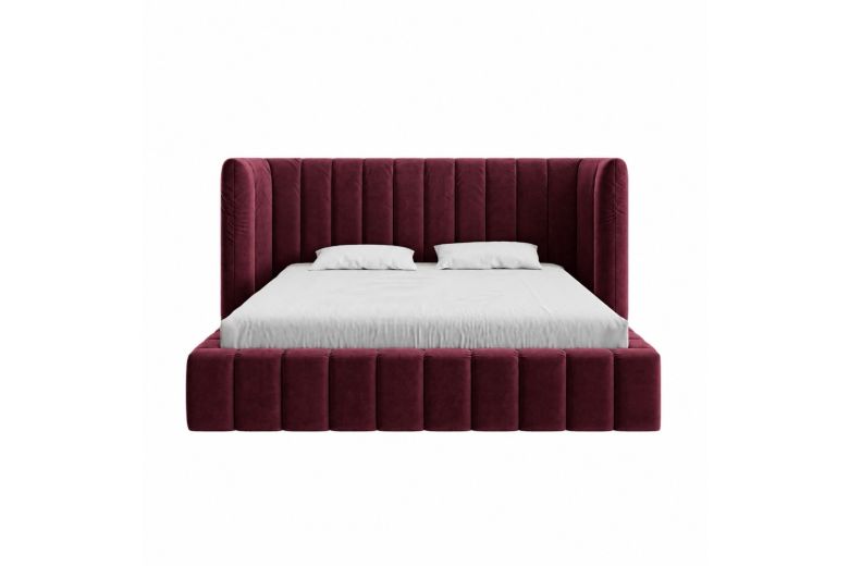 Upholstered bed 180x200 - Marigold with bed slat (With storage box)