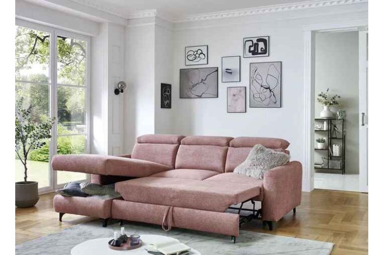 Угловой диван - Martina (Pаскладной с ящиком для белья)