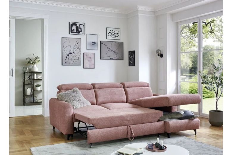 Угловой диван - Martina (Pаскладной с ящиком для белья)