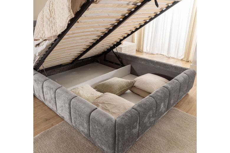 Upholstered bed - Augusto (With storage box)