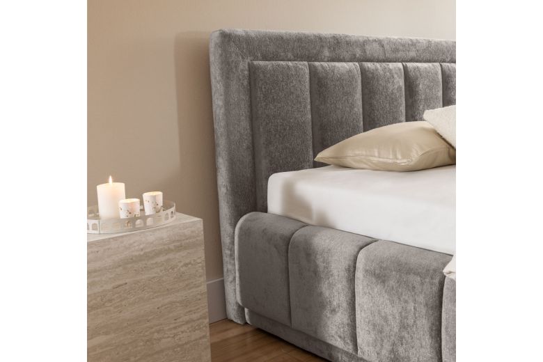 Upholstered bed - Augusto (With storage box)