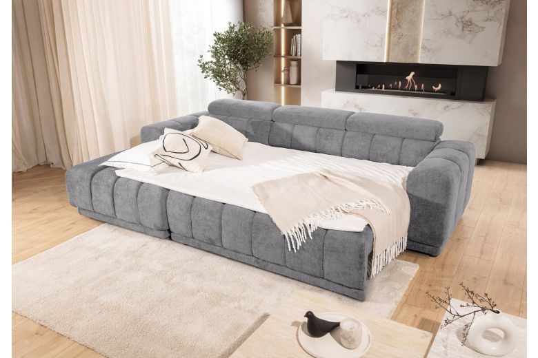 Corner sofa - Augusto (Pull-out with storage box)