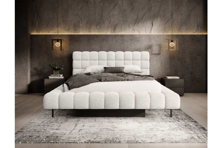 Upholstered bed - Magentta (With storage box) Upholstered bed - Magentta (With storage box)