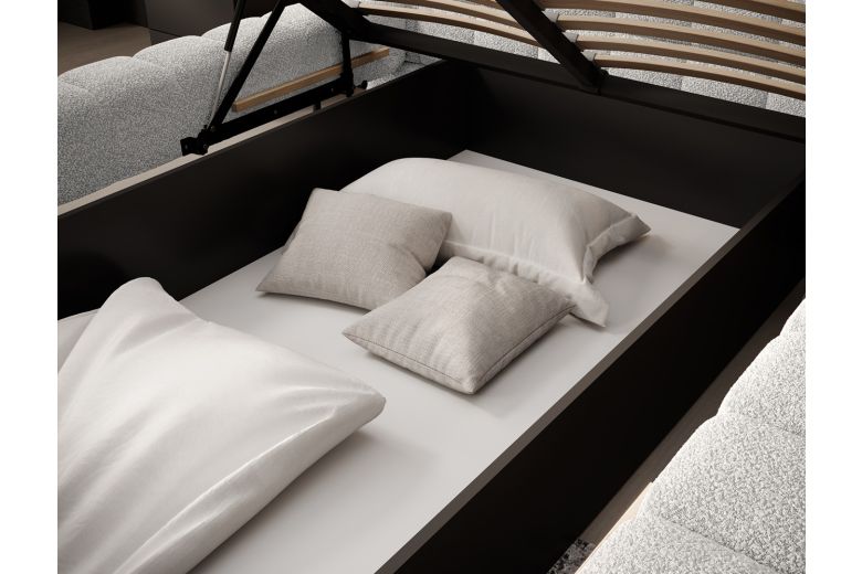 Upholstered bed - Magentta (With storage box) Upholstered bed - Magentta (With storage box)