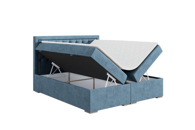 Boxspring bed 160x200 - Bloom (With storage box)