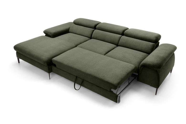 Corner sofa - Blues (Pull-out with storage box)