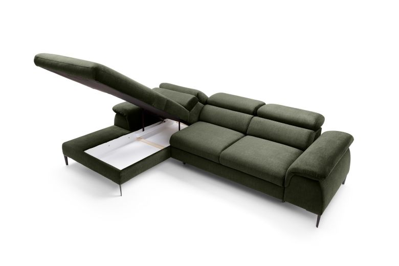 Corner sofa - Blues (Pull-out with storage box)