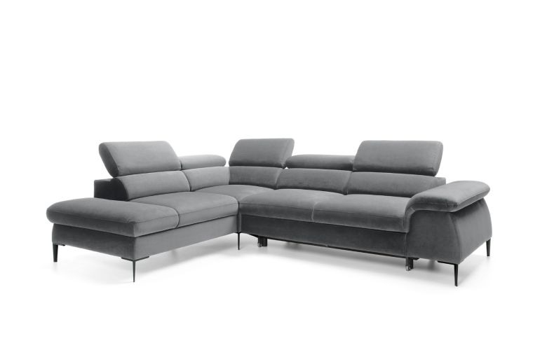 Corner sofa XL - Blues (Pull-out with storage box)