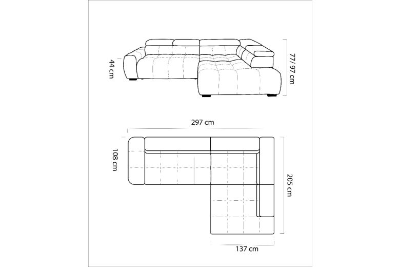 Corner sofa XL - Bull