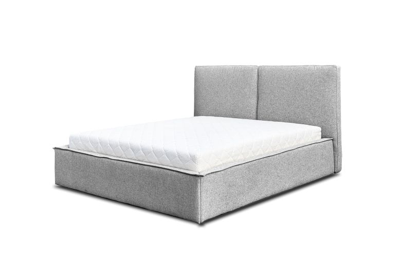 Upholstered bed 160x200 - Chiara with bed slat (With storage box)