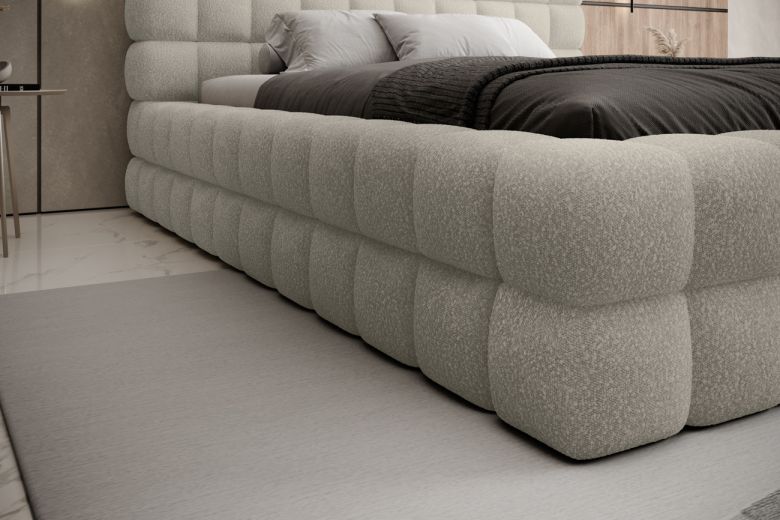 Upholstered bed 160x200 - Dizzle with bed slat (With storage box)