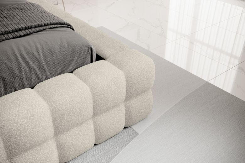 Upholstered bed 160x200 - Dizzle with bed slat (With storage box)