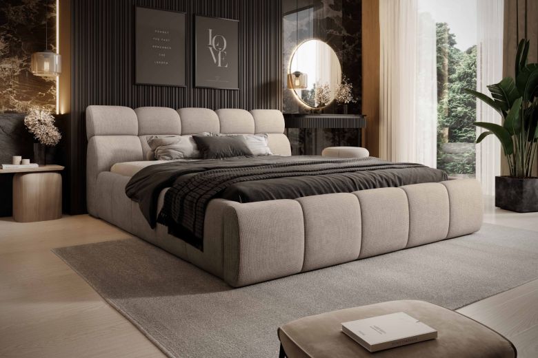Upholstered bed - Giulia (With storage box)