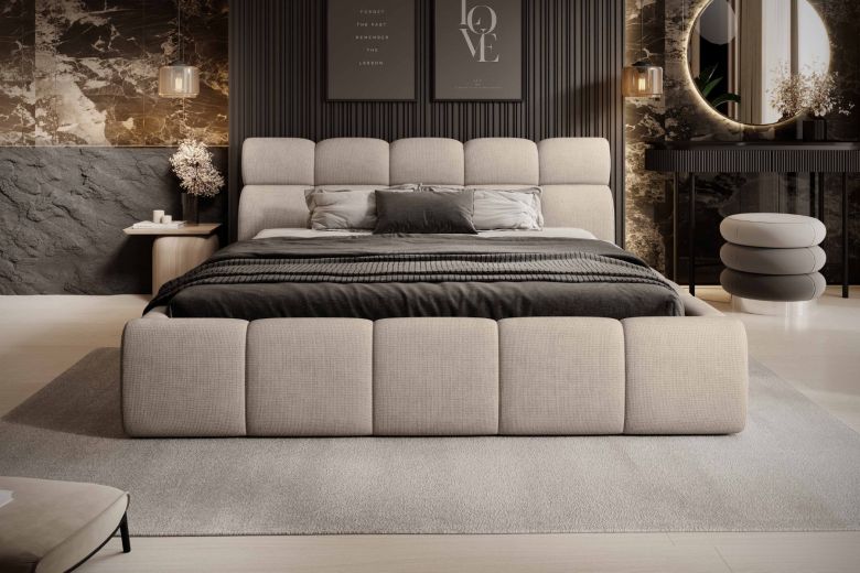 Upholstered bed - Giulia (With storage box)