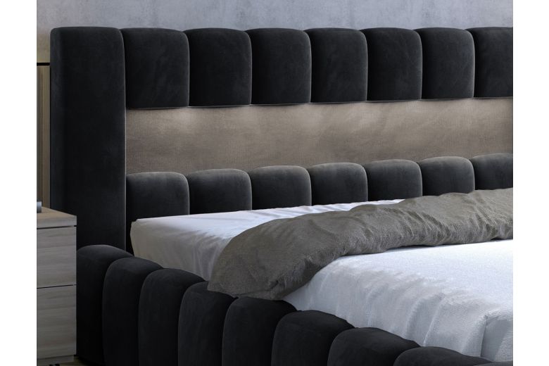Upholstered bed - Lami (With storage box)