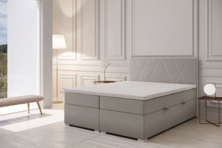 Boxspring bed 160x200 - Lara (With storage box)