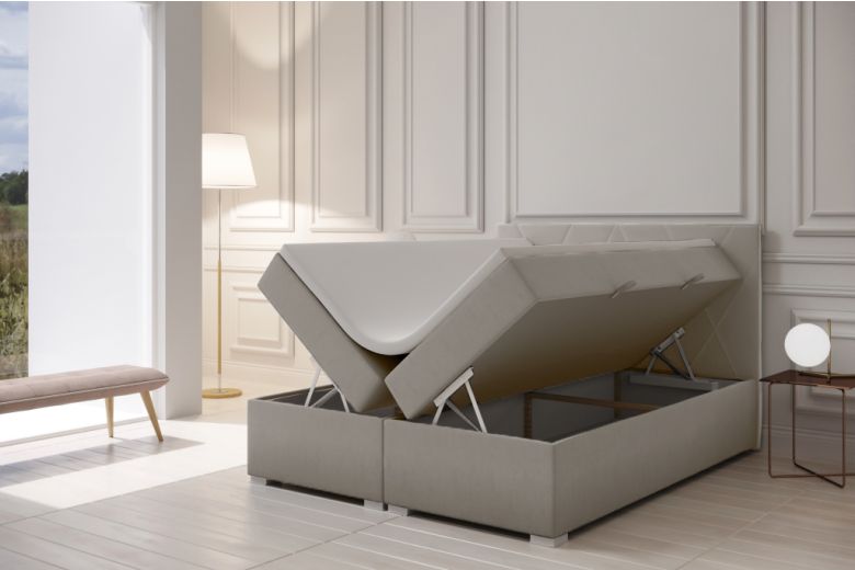Boxspring bed 160x200 - Lara (With storage box)