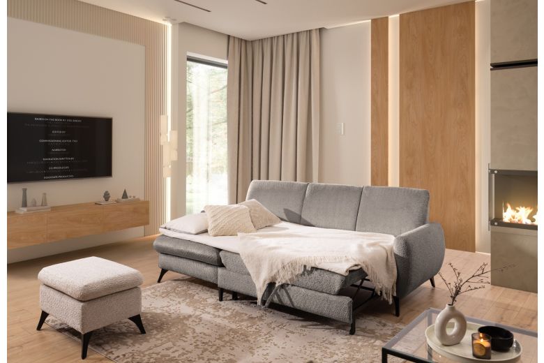 Corner sofa - Leni (Pull-out with storage box) Corner sofa - Leni (Pull-out with storage box)