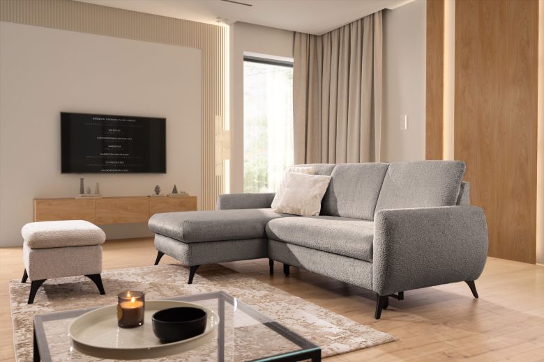Corner sofa - Leni (Pull-out with storage box) Corner sofa - Leni (Pull-out with storage box)
