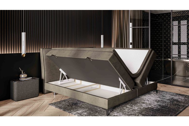 Upholstered bed 180x200 - Lolly (With storage box)