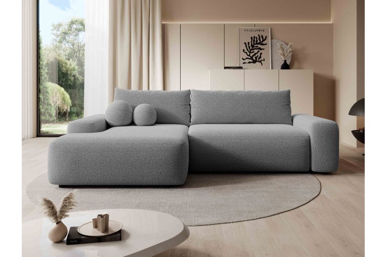 Corner sofa - Loop (Pull-out with storage box)