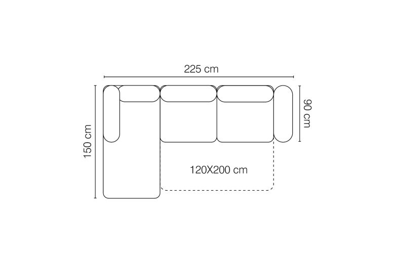Corner sofa - Lukka (Pull-out with storage box)