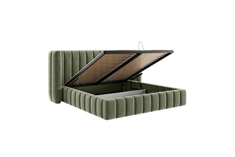 Upholstered bed - Marigold (With storage box)