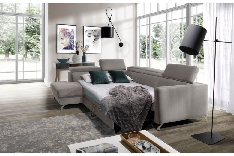 Corner sofa XL - Marozzo (Pull-out with storage box)