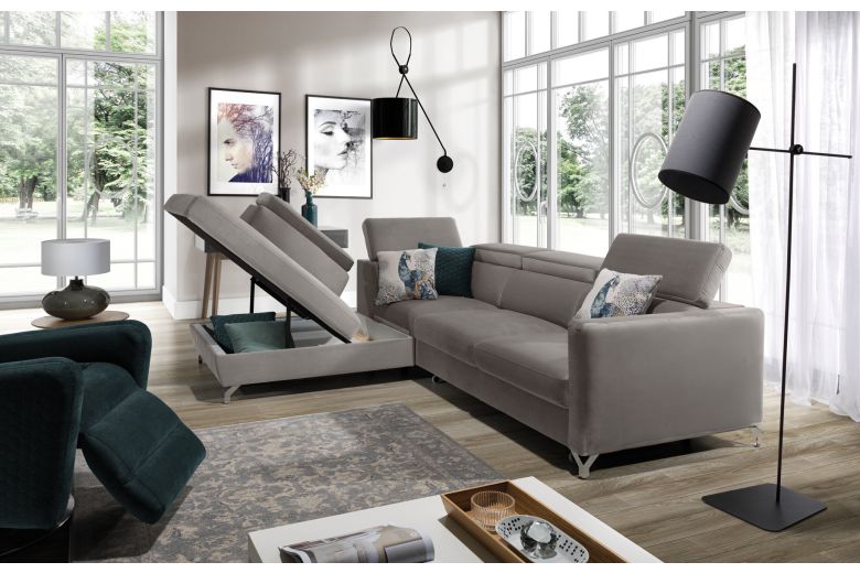 Corner sofa XL - Marozzo (Pull-out with storage box)