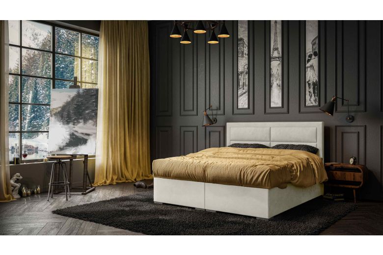 Upholstered bed 200x200 - Merida (With storage box)