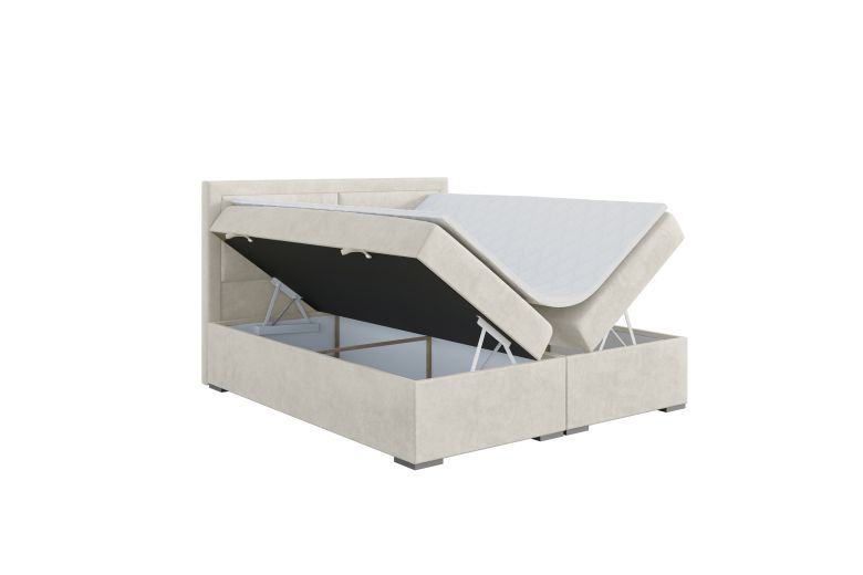 Upholstered bed 200x200 - Merida (With storage box)