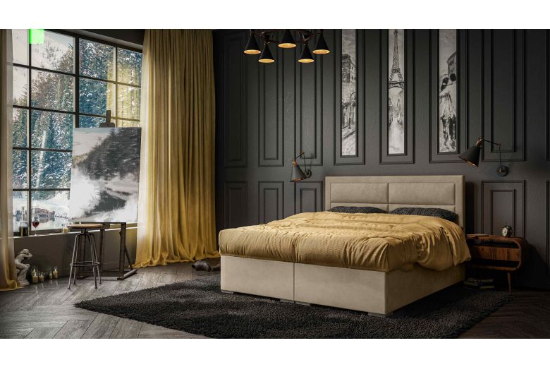 Upholstered bed 180x200 - Merida (With storage box)