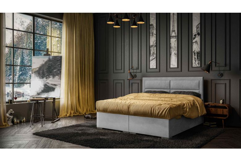 Upholstered bed 160x200 - Merida (With storage box)