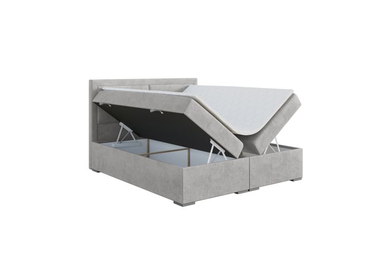 Upholstered bed 160x200 - Merida (With storage box)