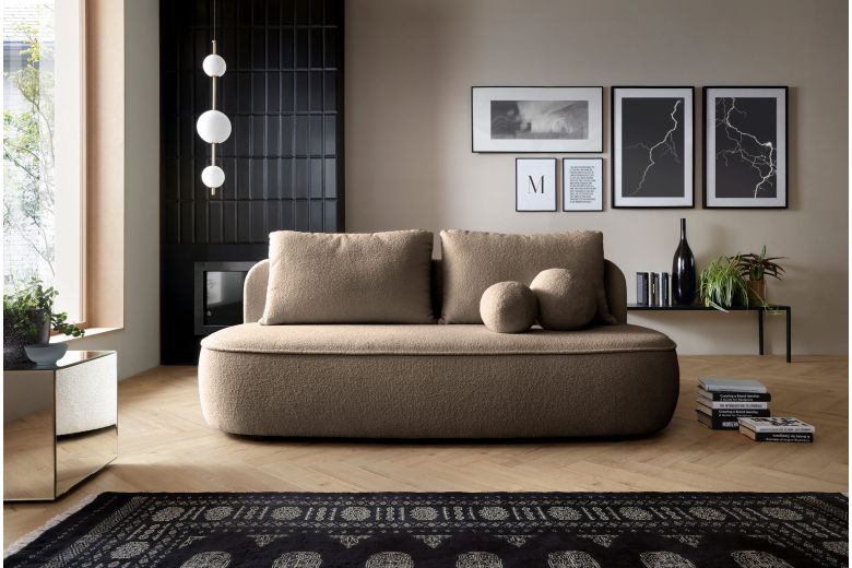 Τριθέσιος καναπές - Molly (Συρόμενο με κουτί αποθήκευσης)