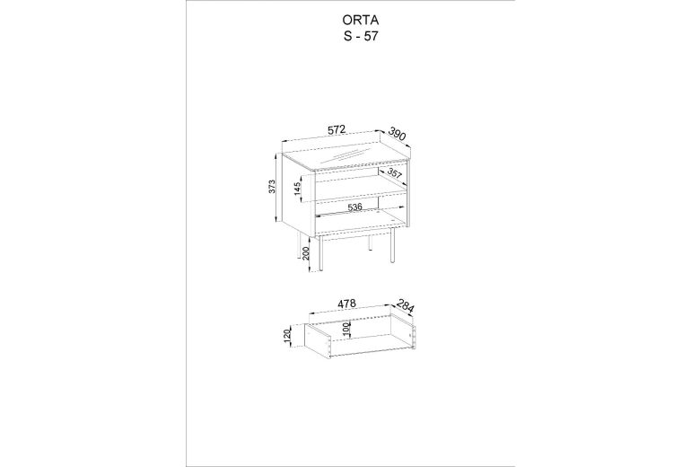 Nightstand - Orta S57