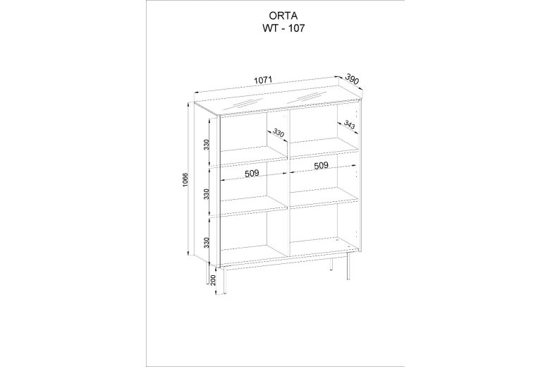 Display case - Orta WT107