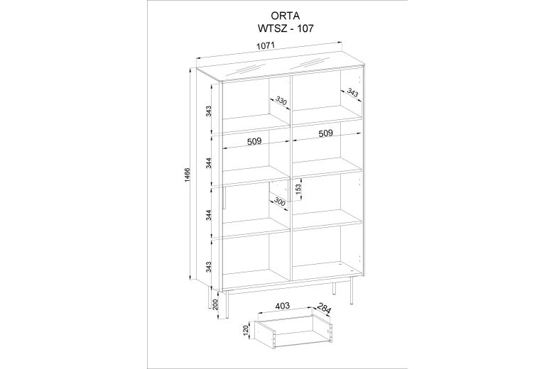 Display case - Orta WTSZ107