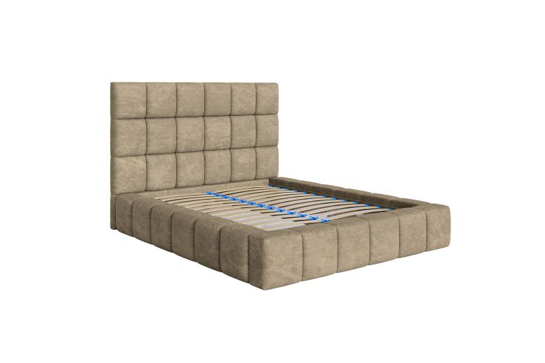 Upholstered bed 160x200 - Ozan (With storage box)