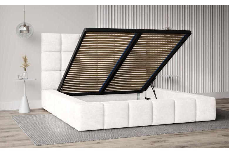 Upholstered bed 160x200 - Ozan (With storage box)