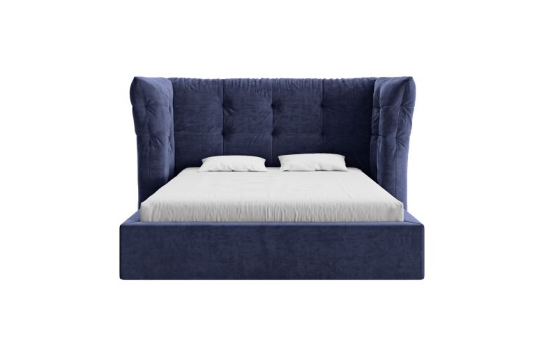 Upholstered bed - Peony with bed slat (With storage box)