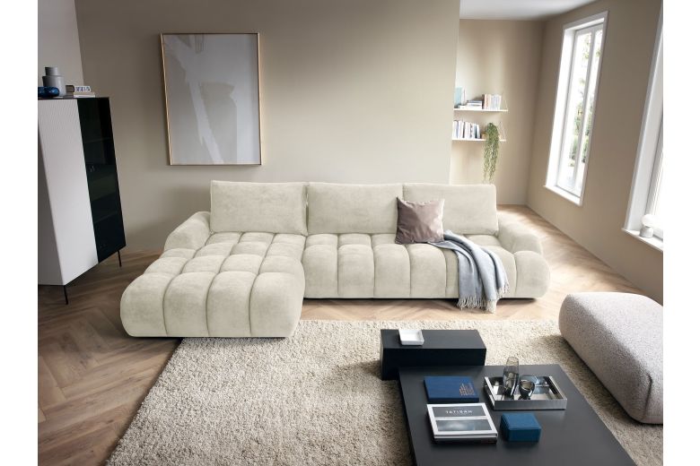 Угловой диван - Rimini (Pаскладной с ящиком для белья)