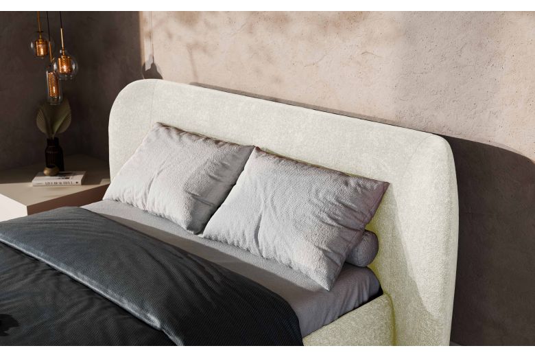 Upholstered bed 160x200 - Rita (With storage box)