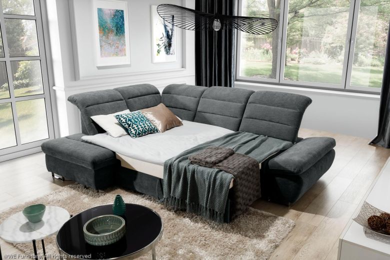 Corner sofa XL - Roma (Pull-out bed with storage box)