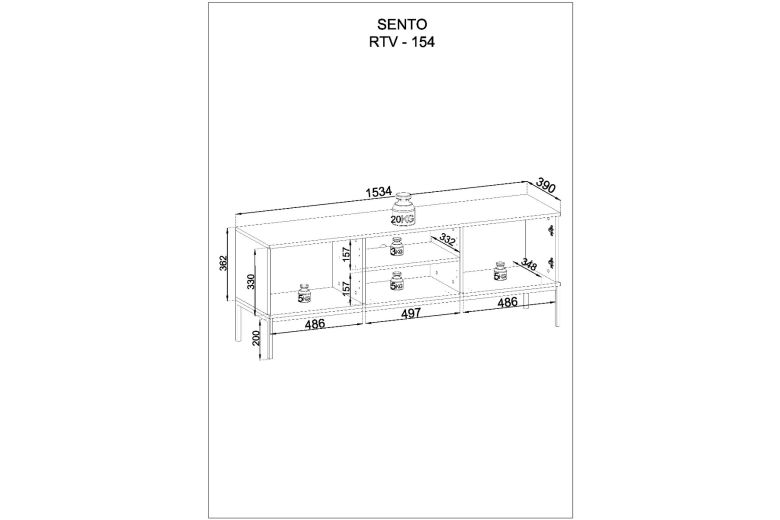 Lowboard - Sento RTV154