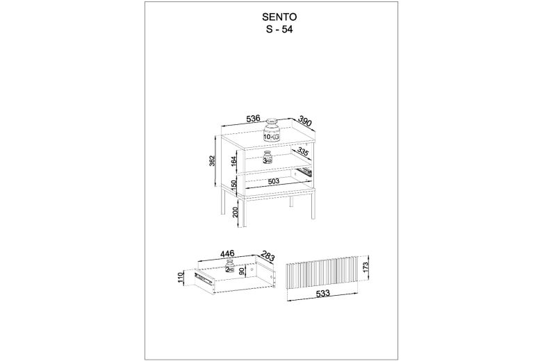 Nightstand - Sento S54