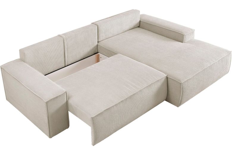 Γωνιακός καναπές - Sherwood (Συρόμενο με κουτί αποθήκευσης)