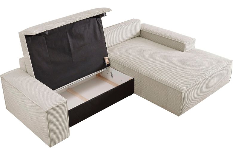 Γωνιακός καναπές - Sherwood (Συρόμενο με κουτί αποθήκευσης)