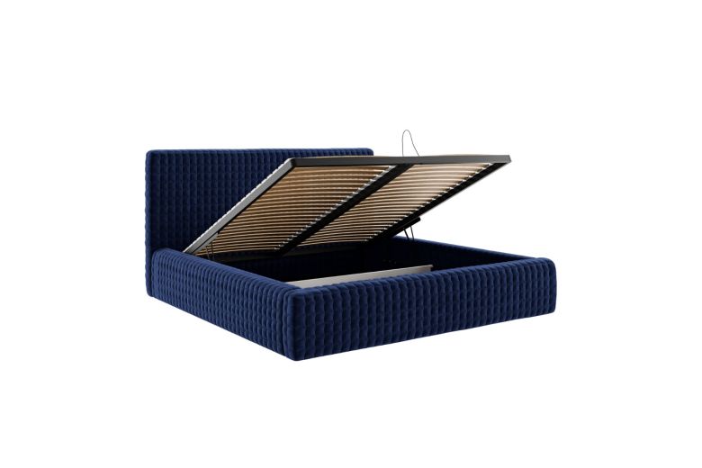 Upholstered bed - Stella with bed slat (With storage box)
