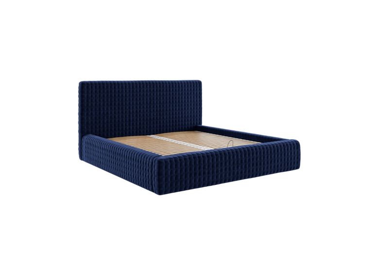 Upholstered bed - Stella with bed slat (With storage box)